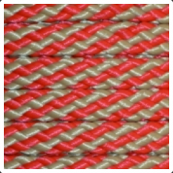 PPM touw 8 mm rood/beige streep